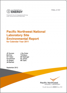 PNNL Environmental Report for Calendar Year 2011