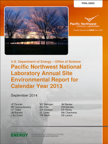 PNNL Environmental Report for Calendar Year 2013