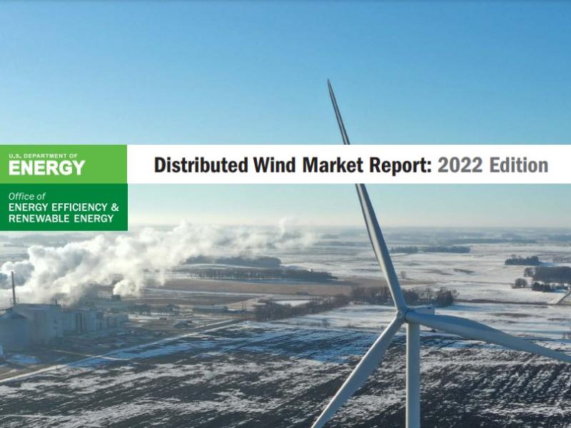 cover of distributed wind report