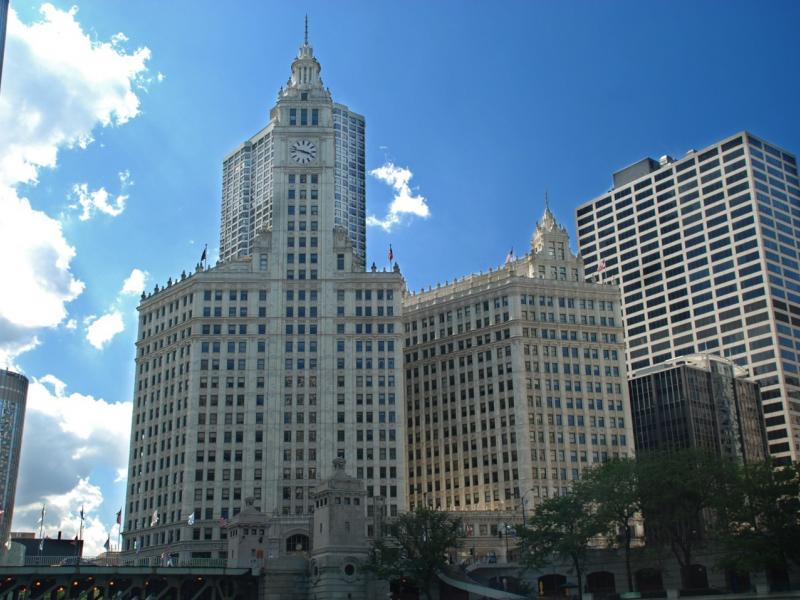 Photograph of a large building in a city