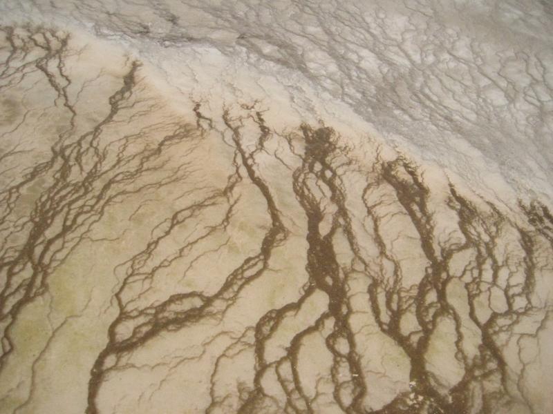 Photograph of dry riverbeds