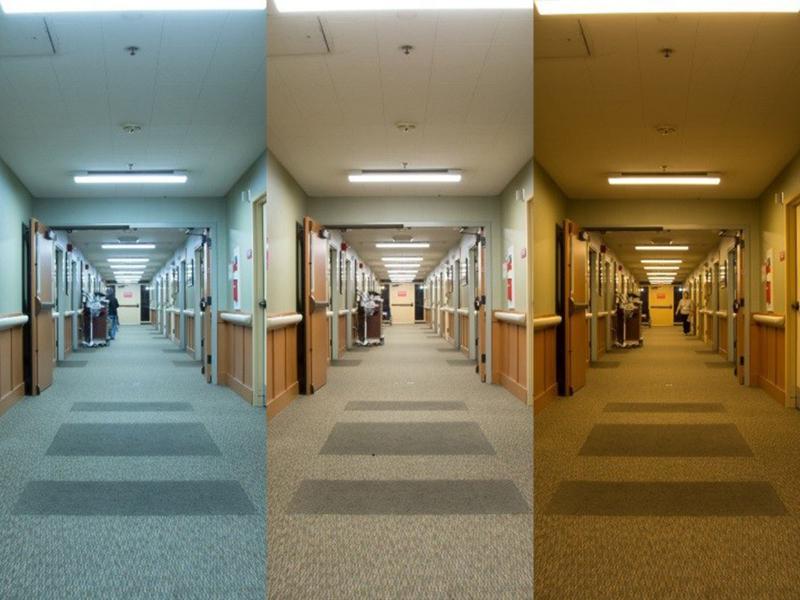ACC corridors under differing lighting conditions