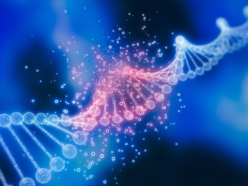 Artistic imagining of engineered DNA