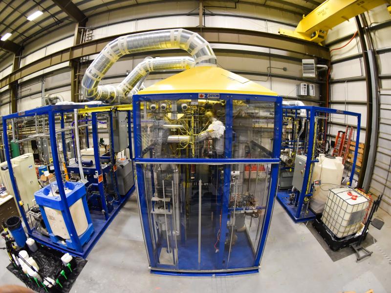 Photo of Modular Hydrothermal Liquefaction System at PNNL